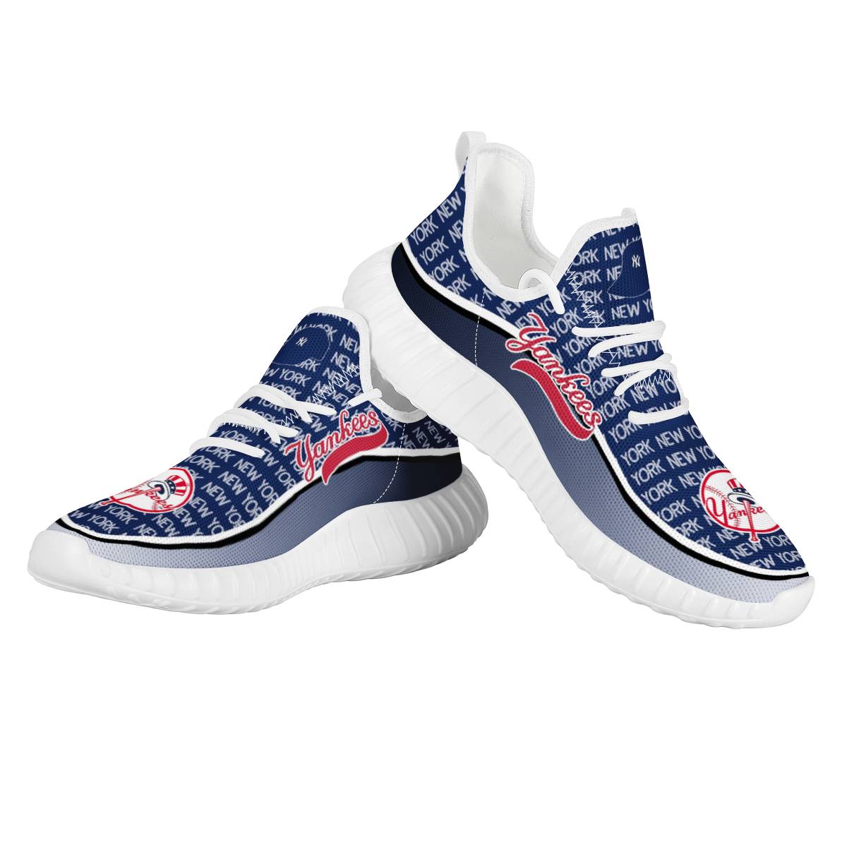 Men's New York Yankees Mesh Knit Sneakers/Shoes 008